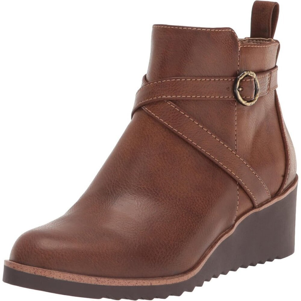 Women's Brown LifeStride Zinfandel Bootie Stylish & Comfortable Ankle Boots